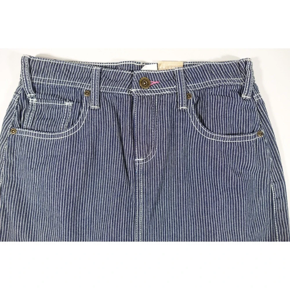 Arizona Jeans Skort Girls Size 10 Striped Adjustable Waistband NWT
